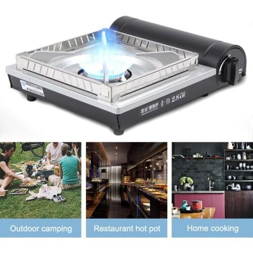 2.8KW Cooker Burners Outdoor Ultra-thin Cassette Grill Portable Portable Gas Stove Portable Furnace Cooking Picnic Stoves