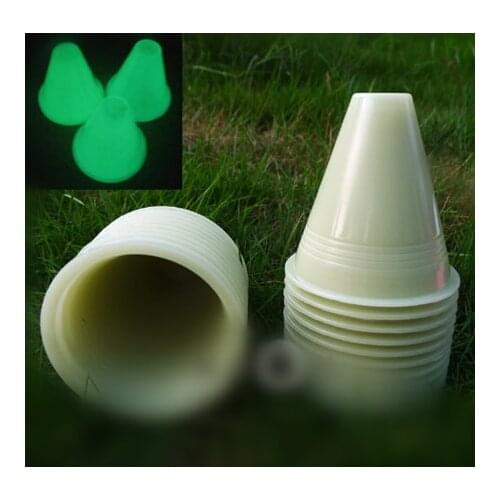 20 Pcs/Lot Fluoresent Light Skating Cone Wind-Proof Cup for Slalom Inline Roller Skate, For Darkness Night Light