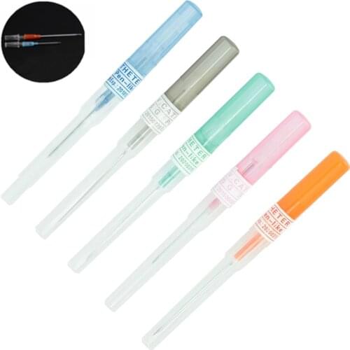 5pcs/lot Professional Steel I.V. Catheter Cannula Piercing Needles 14G 16G 18G 20G 22G Body Jewelry Tattoo Piercings Kit Gauges