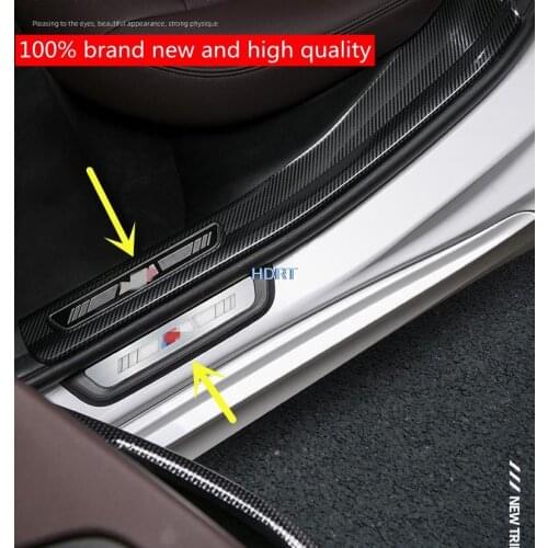 Car Accessories For Volkswagen BMW 3 series Door Sill Scuff Plate Auto Threshold Pedal Protector Styling Sticker Trim