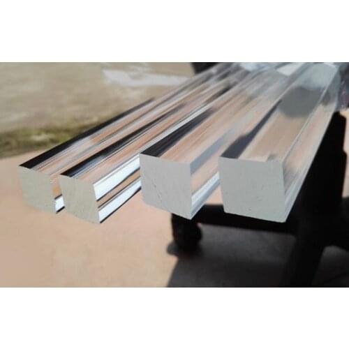 Freeshipping 20/25/30/40mm Square Acrylic PMMA Royal Pantinated Rod Pipe Tube Handrail Railing