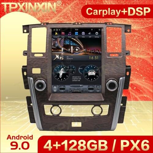 Carplay 2 Din Android 9 Tesla Multimedia Stereo For Nissan Patrol 2010 2011 2012 2013 2014 2015 2016 2017 2018 BT Navi Head Unit