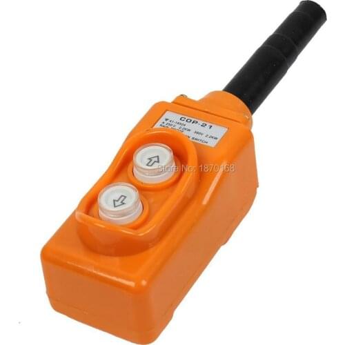 COP-21 AC 250V 380V Up - turun bukti hujan Hoist derek liontin tombol tekan saklar