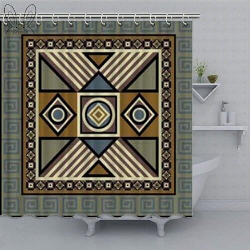 Aplysia Geometric Bath Curtain Southwest Waterproof Bathroom Curtain Aztec Shower Curtain Decorative Curtain
