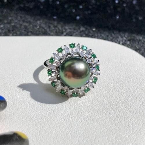 Hot Office Lady 925 Sterling Silver Adjustable Ring Settings Findings Mountings Parts for Pearl Corals Jade Crystal, 5pcs/lot