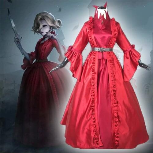 Game Identity V Cosplay costumes Survivor Bloody Queen Mary Cosplay Costume Original Skin Red Long dresses Prom Ball Gown Anime