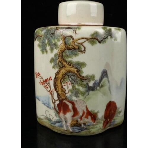China seiko ceramic tea leaf tank crafts statue