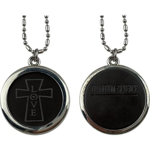 Cross Scalar Quantum Energy Pendant Necklace with Negative Ions EMF Protection- Health Charm Jewelry Gift for Men Women