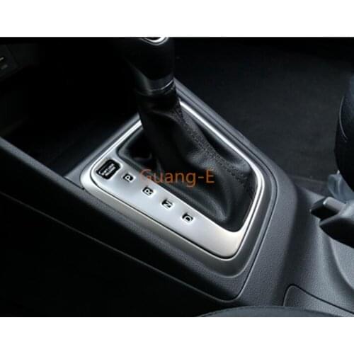 Car Cover Stainless Steel Middle Front Shift Stall Paddle Cup Frame Trim 1pcs For Hyundai Solaris Accent 2017 2018 2019 2020