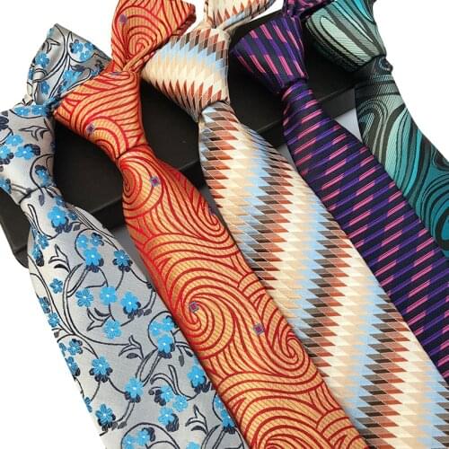 Linbaiway 8cm Formal Ties for Men Polyester Woven Necktie Women Wedding Business Male Casual Gravatas Collar Tie Custom Logo