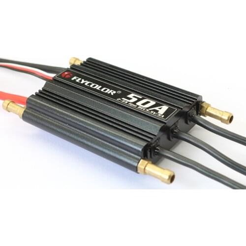 1PCS Flycolor 50A 70A 90A 120A 150A Brushless ESC 2-6S RC Boats Waterproof with BEC/Water Cooling System for Jet