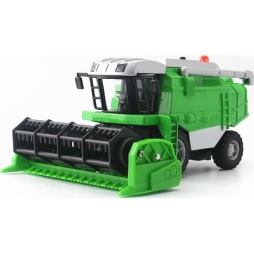 1:32 Scale DieCast Metal Model Agriculture Farm Wheat Harvester Toy Car Educational Collection Sound & Light Gift For Children