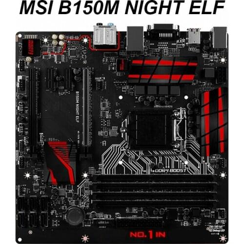 For MSI B150M NIGHT ELF Motherboard LGA 1151 For Intel B150 150M Desktop Mainboard DDR4 SATA III USB3.1 Used
