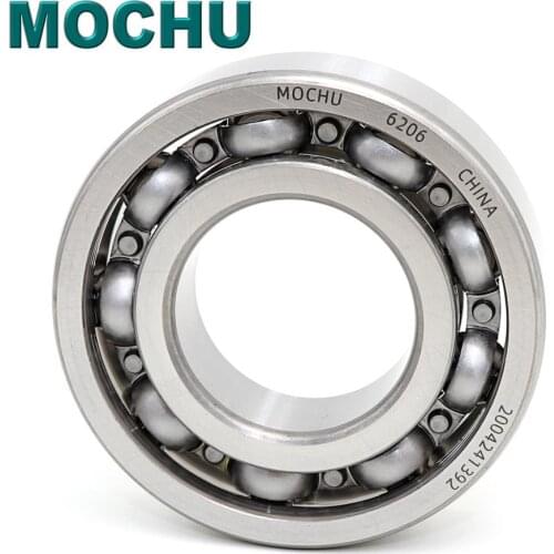 MOCHU 6206 P5 30X62X16 Bearing ABEC-5 Open Single Row Deep Groove Ball Bearings Metric Steel Cage
