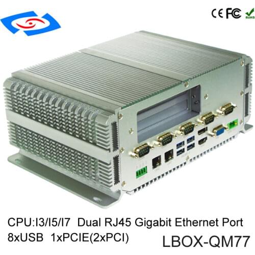 Low Cost 100% Well Tested -40 +80 Working Temperature Embedded Fanless Mini PC Support 4G/LTE/WiFi Modem Industrial Grade Box PC