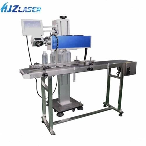 Online Laser Jet Printing Marking Numbering Machine with Conveyor for Plastic Bottle Wood Date Logo Number