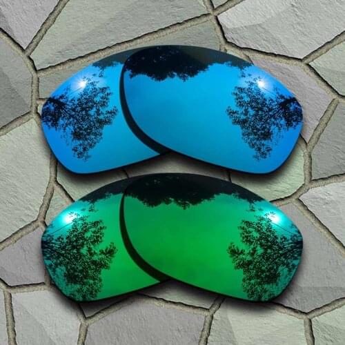 Sky Blue&Jade Green Sunglasses Polarized Replacement Lenses for Oakley Pit Bull