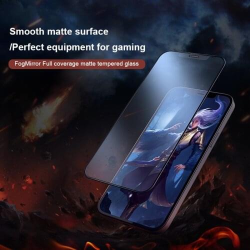 Anti-Explosion Glass for iPhone 12 Pro Max Fog Mirror Full coverage matte tempered glass Nillkin