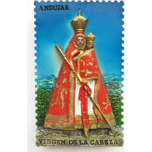 QIQIPP Spanish tourist memorial three-dimensional refrigerator paste ANDUJAR Anduhar features home decoration magnetic paste