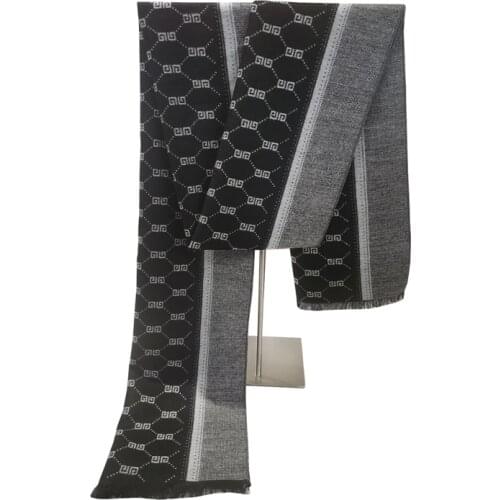 Luxury Brand Design Men Scarf Foulard Plaid Scarves Business Casual Winter Men Scarf Warm cashmere Scarfs fashion Shawls Wraps