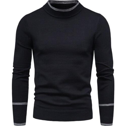 Spring Autumn New Casual Thick Fleece Cotton Sweater Pullovers Men Outfit Fashion Vintage O-Neck Coat Sweater Men