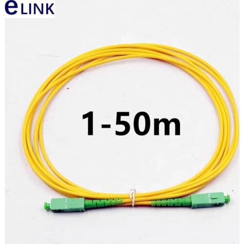 1M 2M 3M 5M 10M SC APC-SC APC fiber optic patchcord SX SM 3.0mm singlemode Simplex fibre opitcal jumper PVC jacket factory ELINK