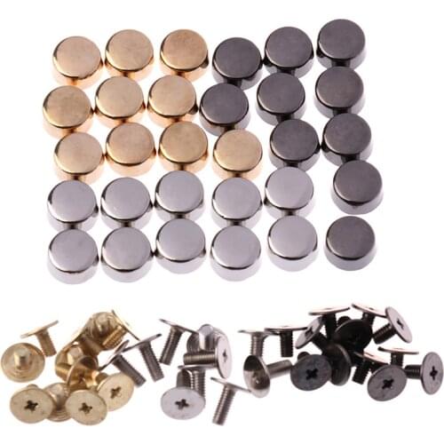 Wear Protection Bag Bottom Studs Rivets DIY Leather Buttons Screw For Bags Hardware Belt Accessories For Bag Feet Screw