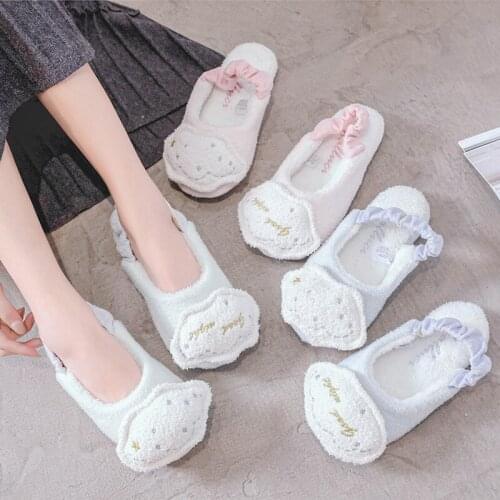 Women Indoor Slippers Warm Plush Lovers Home Slipper Anti Slip Autumn Winter Shoes Woman House Floor Soft Slient Slides