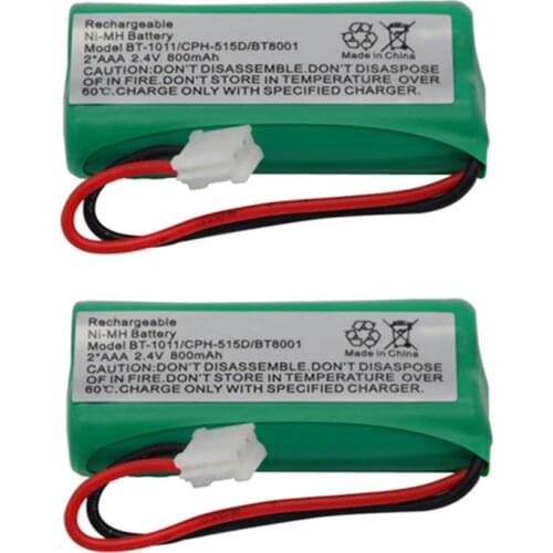 2pcs 2.4V 800mAh Ni-MH Cordless Phone Battery for Uniden BT-1011 BT-1018 BT1011 BT1018 BT-694