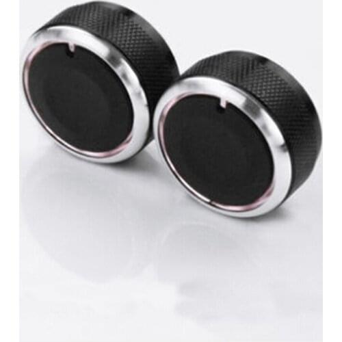 2pcs/set Car styling Air Conditioning heat control Switch knob AC Knob car accessories for KIA RIO K2 KXCROSS 2017-2019