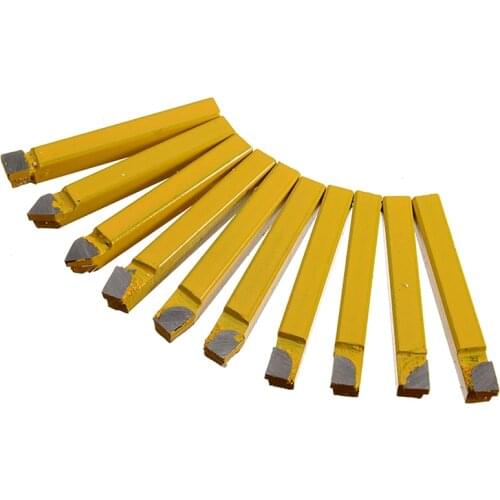 20Pcs/Set 1/4" Carbide Tip Lathe Tools Set High Hardness Turning Milling Tool Welding Cutter Bit for Metal Working