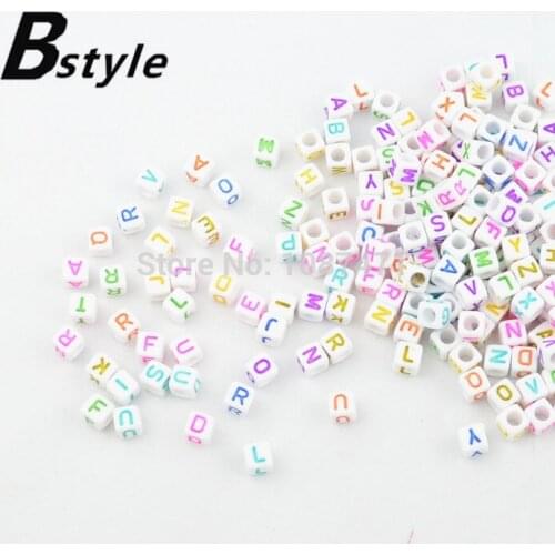 400pcs letter acrylic beads 6mm Decorative Jewelry Bracelets Accessories craft