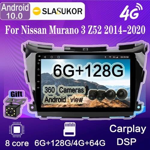 Android 10 6G+128G For Nissan Murano 3 Z52 2014 - 2020 Car Radio Multimedia Video Player Navigation stereo GPS No 2din 2 din DVD