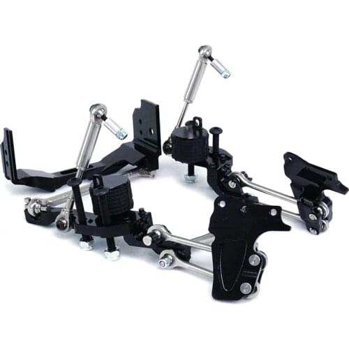 Rc Car LESU TAMIYA Toys Truck Front Steering Axle Shock Absorber Airbag Suspension Kit For 1/14 Rc Truck Tractor Dumper Diy Part