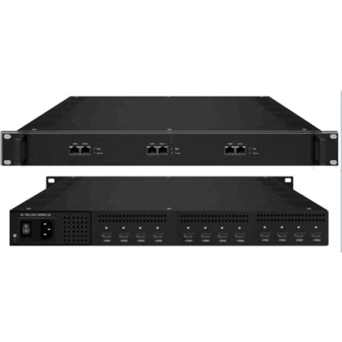 Digital TV Head-end Processor IP TO HDMI ProHD Video Decoder Dvb Broadcast With 12 HDMI Output