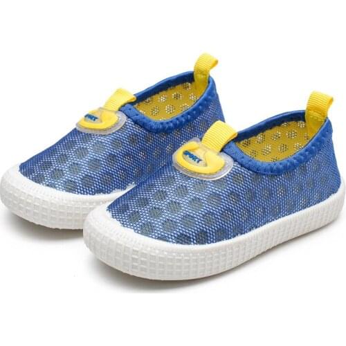 Childrens Sport Shoes Baby Toddler Soft Shoes Boys and Girls Breathable Sport Shoes Kids Mesh Sneakers Children Silp-on Shoes