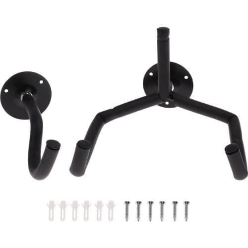 8Pcs Long Arm Guitar Wall Hanger Mounting Holder Stand Rack Show Base Access