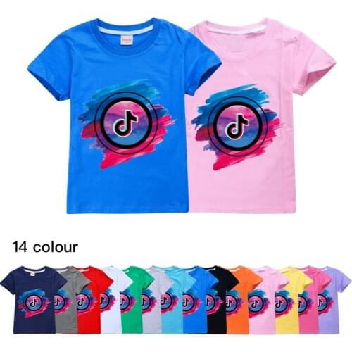 TIK TOK T Shirt Cotton Kids Clothes Funny Cartoon T-shirt Graphic Impostor Tees Summer Tops Costume