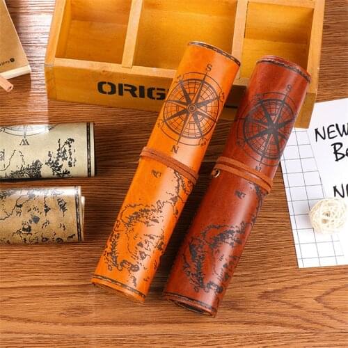 DL Stationery bag pencil pen box simple Korean men and women students creative pirate portable pen pencil bag student supplies