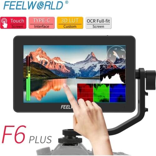 FEELWORLD F6 PLUS 4K Monitor 5.5 Inch on Camera DSLR 3D LUT Touch Screen IPS FHD 1920x1080 Video 4K HDMI Field Monitor Dslr