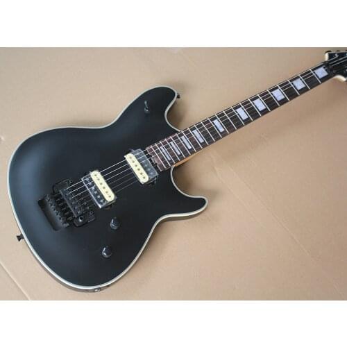 Factory Outlet-6 Strings Matte Black Electric Guitar with Tremolo Bar,Rosewood Fretboard