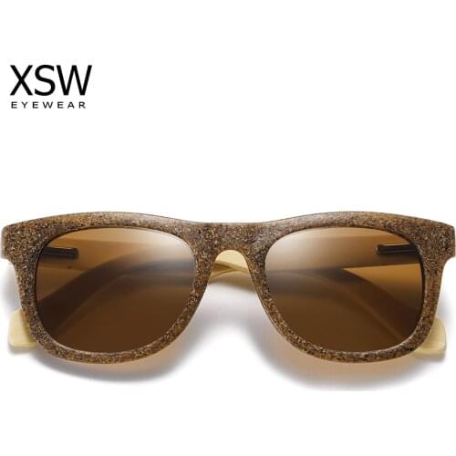 XSW Boy Girl Wooden Fashion Round Sunglasses Children Vintage Sunglasses UV Protection Classic Kids Eyewear