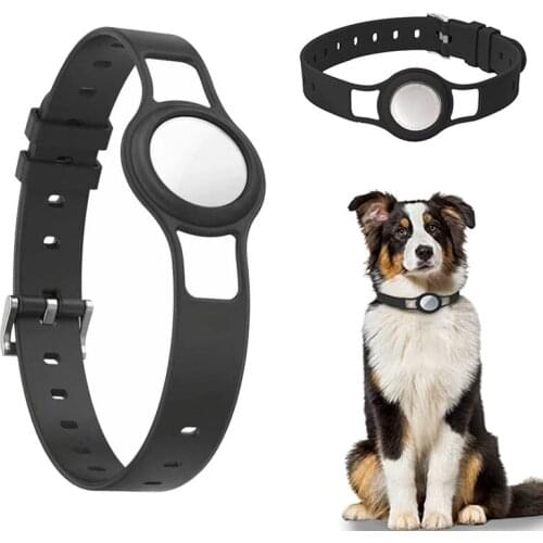 AirTag Pet Collar Protective Case Anti-Lost Neck Strap Tracker Bracelet Silicone Wristband Cover For Apple AirTags Accessories