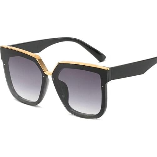 Futuristic Oversized Rimless Cat Sunglasses Men Women Designer Windproof Large Sun Glasses Shades Mirror driving goggles NX