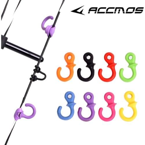 8pcs/Lot Archery Bow String Stabilizer Compound Bowstring Damper Silencer Stop Shock and Noise Oscillation Simple Installation