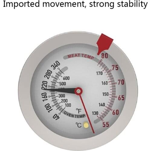 Stainless Steel Oven Roasting Meat Thermometer Poultry Turkey Grill Waterproof Kitchen Food Probe Temperature Gauge