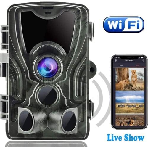 WIFI801 Hunting Trail Camera Infrared Night Vision 1296P HD Wireless Camcorder Waterproof Trail Camera