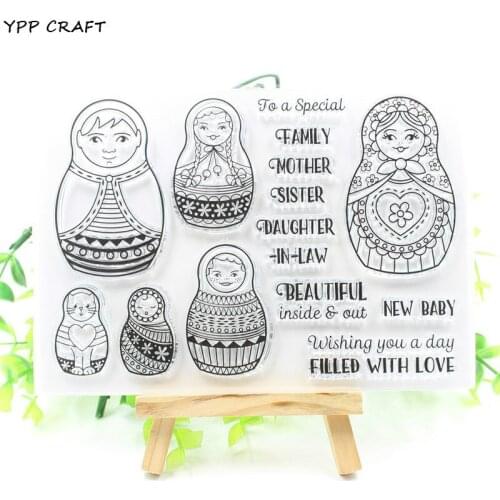 YPP CRAFT New Transparent Clear Silicone Stamps for DIY Scrapbooking/Card Making/Kids Fun Decoration Supply 180