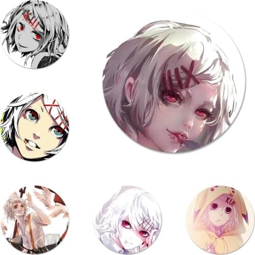 58mm Japanese Anime Juzo Suzuya Tokyo Ghouls Icons Pins Badge Decoration Brooches Metal Badges For Backpack Decoration
