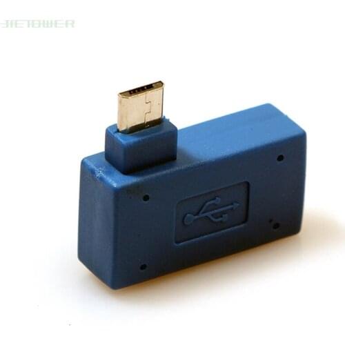 100pcs/lot Micro USB 2.0 OTG Host Adapter with USB Power Mobile Phone Tablet for Samsung Galaxy S3 I9300 S4 I9500 Note2 N7100